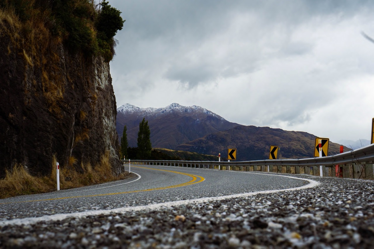 Road infront of Mt. Aspiring